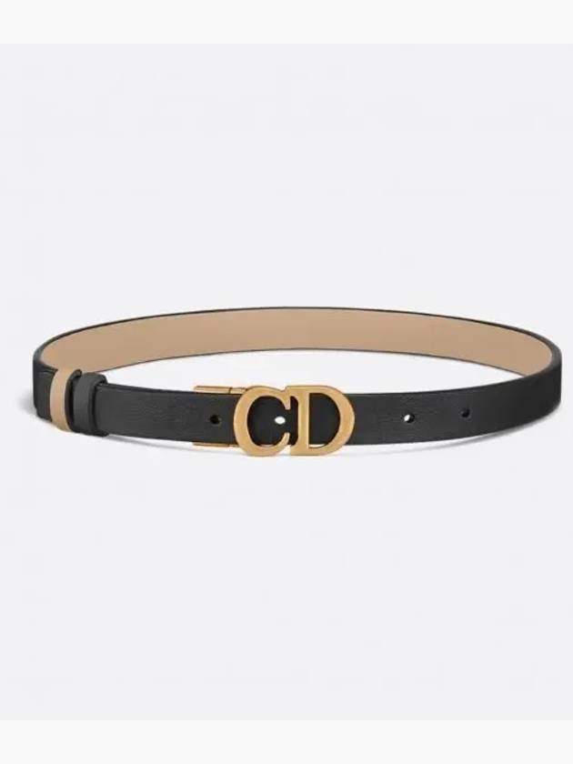 Christian SS24 REVERSIBLE SADDLE BELT B0335CWGA 220BEIGENOIR - DIOR - BALAAN 2