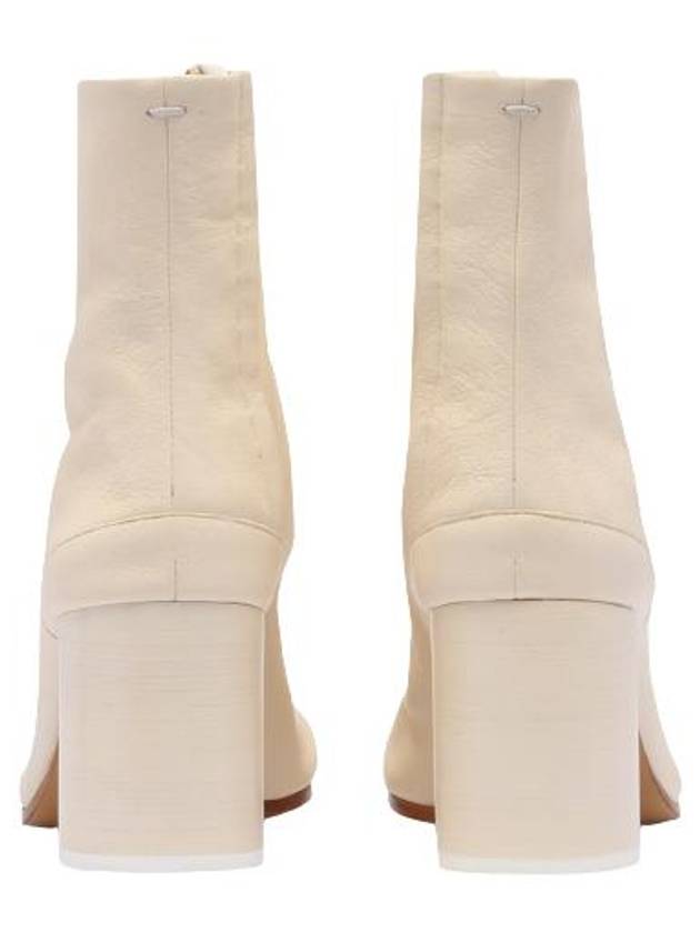 Tabi Ankle Leather Middle Boots Ivory - MAISON MARGIELA - BALAAN 3