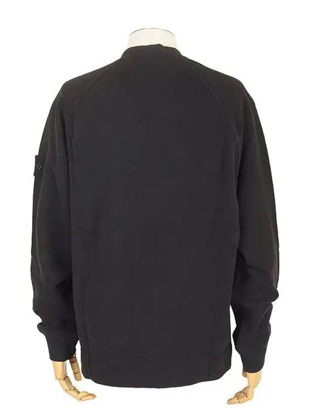 Logo Patch Stretch Cotton Hoodie Black - STONE ISLAND - BALAAN 4