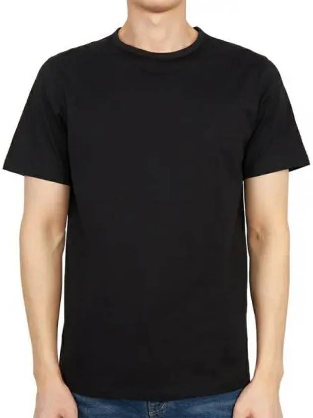 Precise Luxe Cotton Jersey Short Sleeve T-Shirt Black - THEORY - BALAAN 2