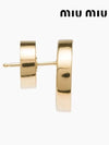 Enameled Metal Earrings White - MIU MIU - BALAAN 4