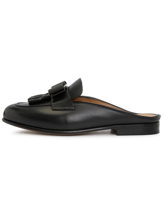 Vara Knot And Tassel Mule Black - SALVATORE FERRAGAMO - BALAAN 5