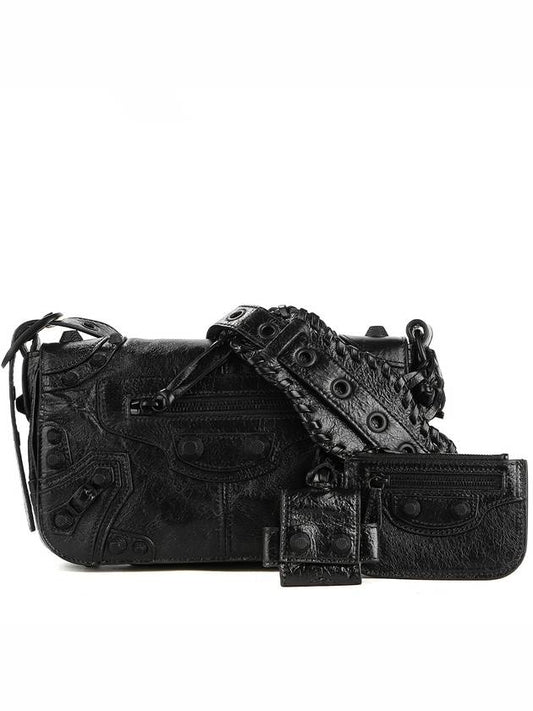 Le Cagole XS Lambskin Flap Cross Bag Black - BALENCIAGA - BALAAN 2