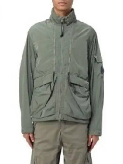 Men's Chrome-R Zip-Up Jacket Green - CP COMPANY - BALAAN 2