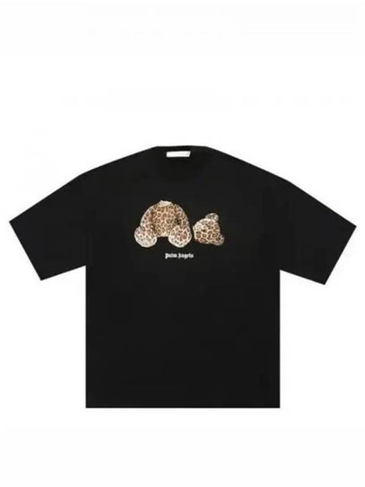 Logo Short Sleeve T-Shirt Black - PALM ANGELS - BALAAN 2