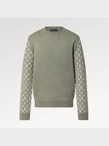 Long Sleeved Cashmere Mix Signature Crew Neck 1AFHTY - LOUIS VUITTON - BALAAN 1