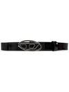 B 1DR 15 Patent Leather Belt Black - DIESEL - BALAAN 1