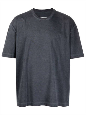 Garment Dye Oversized Fit Short Sleeve T-Shirt Grey - MAISON MARGIELA - BALAAN 1