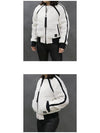 Women's Urcissee Fleece Bomber Jacket White - MOOSE KNUCKLES - BALAAN 4