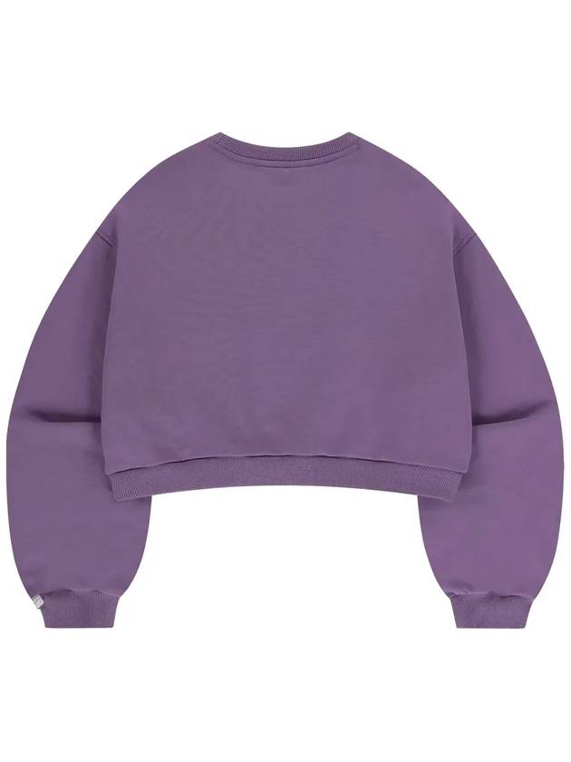 Double pocket crop sweatshirt dark purple - OFFGRID - BALAAN 2