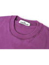 Wappen Patch Crewneck Sweatshirt Purple - STONE ISLAND - BALAAN 4