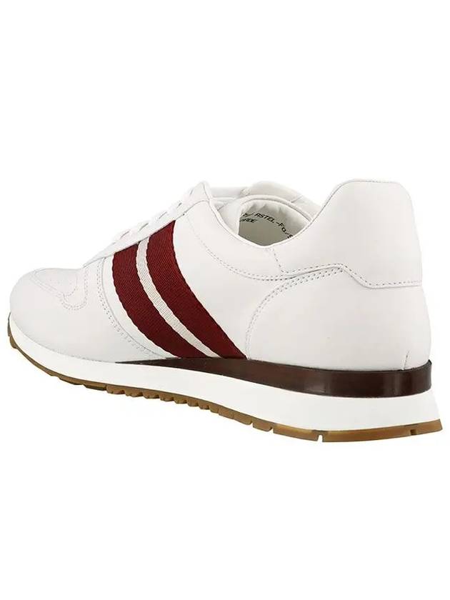 Astel Leather Low Top Sneakers White - BALLY - BALAAN 4