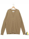 Signature Stitch V-neck Wool Cardigan Beige - MAISON MARGIELA - BALAAN 2