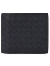 Men's Intrecciato Half Wallet Brown - BOTTEGA VENETA - BALAAN 2