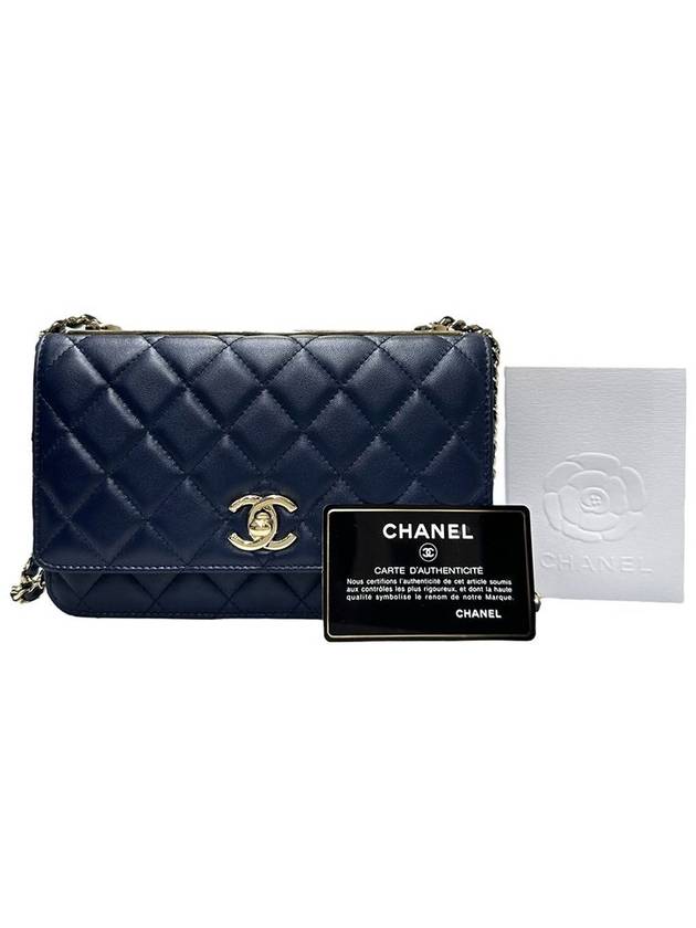 A80982 Trendy CC WOC Navy Lambskin Cross Bag - CHANEL - BALAAN 10