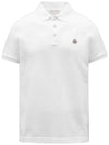 Logo Polo Shirt Optical White - MONCLER - BALAAN 2