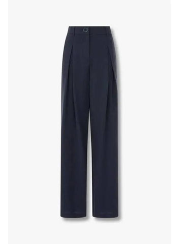 Women s Pleated Stretch Pants Navy - ARMANI EXCHANGE - BALAAN 1