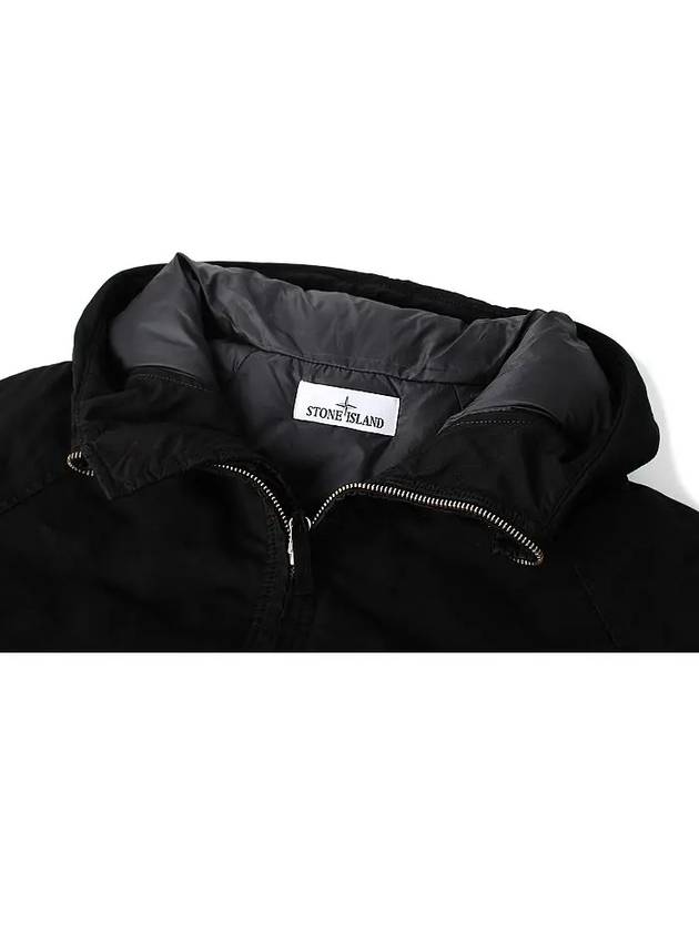 Logo David TC Down Hooded Jacket Black - STONE ISLAND - BALAAN 4