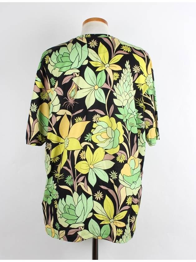 Floral FF Logo Short Sleeve M - FENDI - BALAAN 4