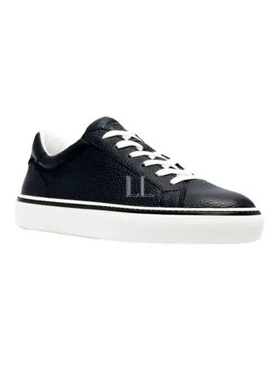 Grained Leather Low-Top Sneakers Blue - TOD'S - BALAAN 2