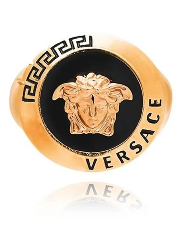 Men's Medusa Logo Ring Gold - VERSACE - BALAAN 5