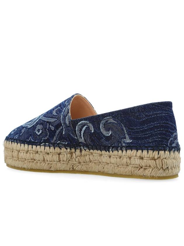 Etro Platform Espadrilles, Women's, Navy Blue - ETRO - BALAAN 5