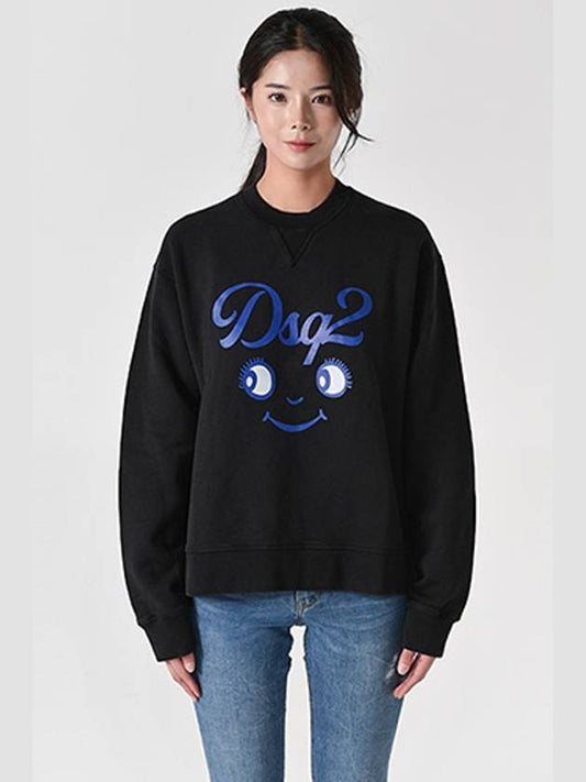 75GU0435 Smile Cool Sweatshirt Black S75GU0435 S25030 900 - DSQUARED2 - BALAAN 2