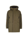 Wappen Patch Twill Down Parka Khaki - STONE ISLAND - BALAAN 1