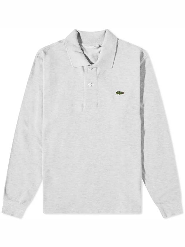 Classic Fit Long Sleeve Polo Shirt Grey - LACOSTE - BALAAN 2