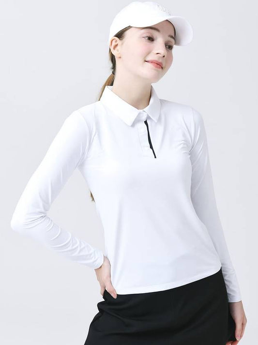 Cool Function Cold Material Shirt Collar White T-shirt DO3242TS001 1 - DOYOUKNOWMC GOLF WEAR - BALAAN 2