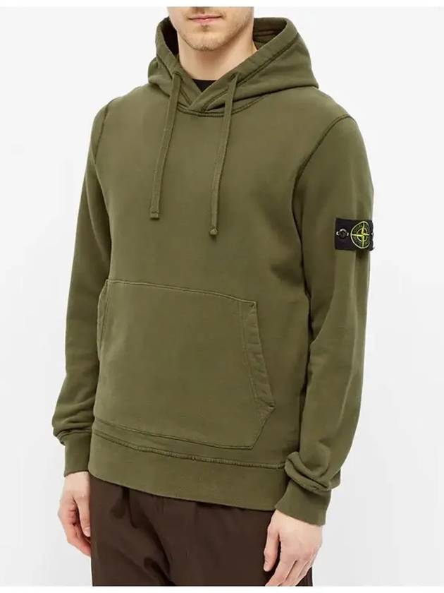 Wappen Patch Hoodie Khaki - STONE ISLAND - BALAAN 3