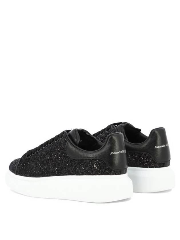 Glitter Oversole Low Top Sneakers Black - ALEXANDER MCQUEEN - BALAAN 5