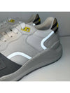 Men's Suede Vintage Check Velcro Low Top Sneakers White - BURBERRY - BALAAN 5