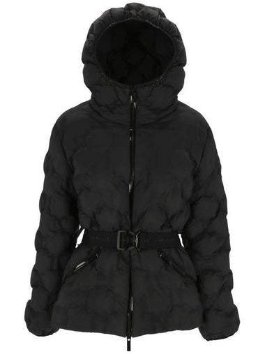 Women's Adonis Short Down Hooded Padding Black - MONCLER - BALAAN 1