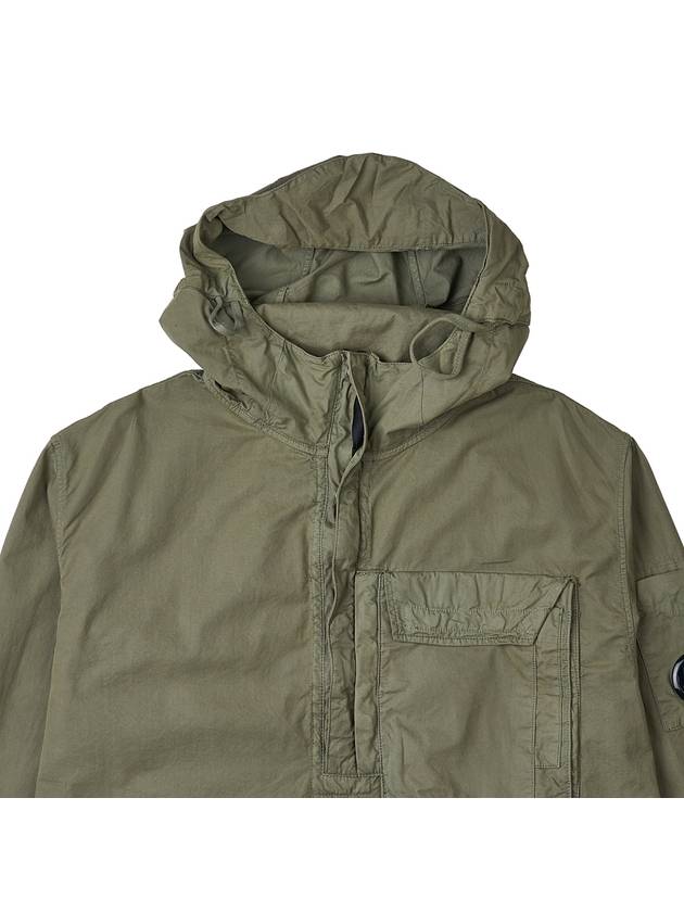 Gabardine Lens Long Sleeve Anorak Green - CP COMPANY - BALAAN 4