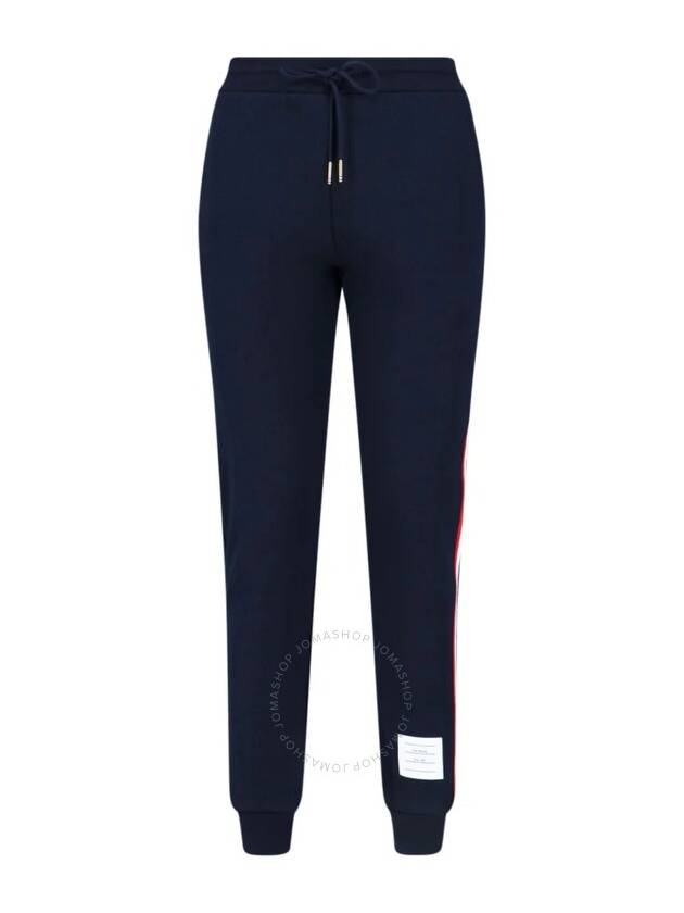 Women's Loop Back Stripe Track Pants Navy - THOM BROWNE - BALAAN 2