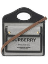 Mini Tri-tone Cotton Canvas and Leather Pocket Crossbody Bag Black Tan - BURBERRY - BALAAN 3