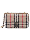 TB Logo Check Bouclé Mini Lola Cross Bag Beige - BURBERRY - BALAAN 3