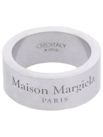 logo ring silver - MAISON MARGIELA - BALAAN 1