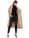 GENARCA Alpaca Wool Single Coat Beige - MAX MARA - BALAAN.