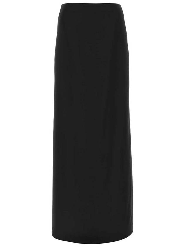 Silk Twill Long A-Line Skirt - BOTTEGA VENETA - BALAAN 2