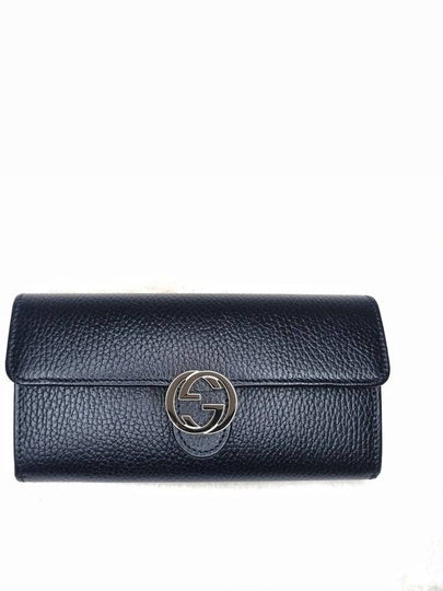 GG Interlocking Long Wallet Black - GUCCI - BALAAN 2