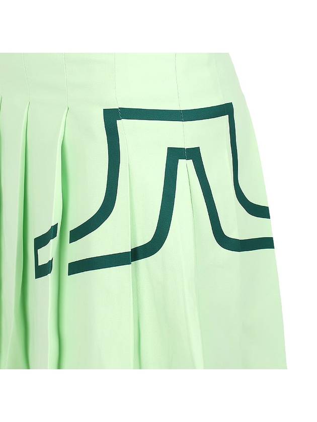 Women's Naomi Pleated Skirt Green - J.LINDEBERG - BALAAN 8