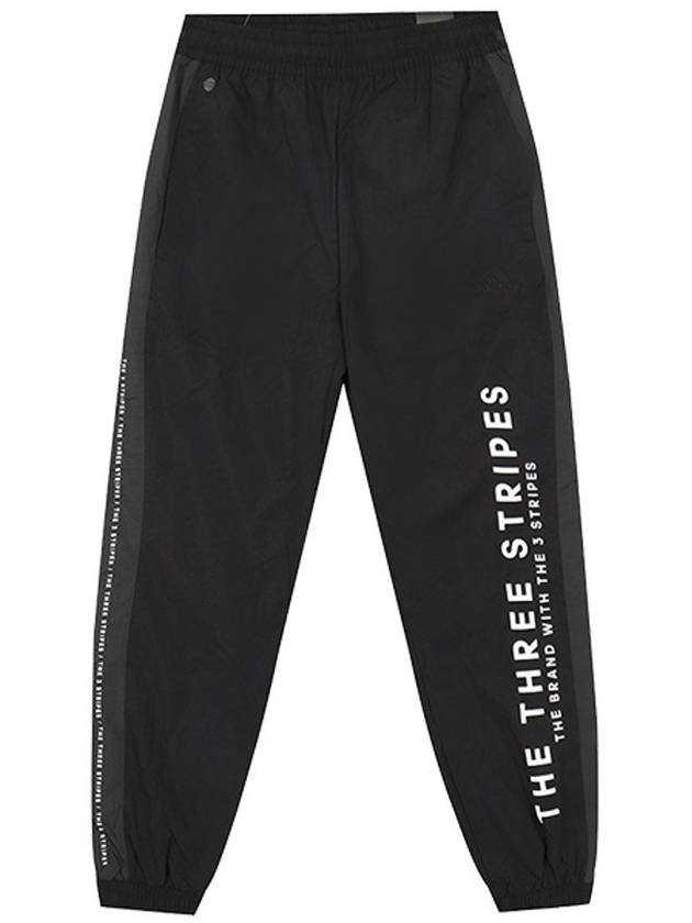 Wording Woven Track Pants Black - ADIDAS - BALAAN 1