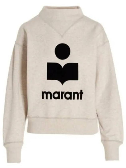 Moby Logo Print Sweatshirt Ecru - ISABEL MARANT - BALAAN 2