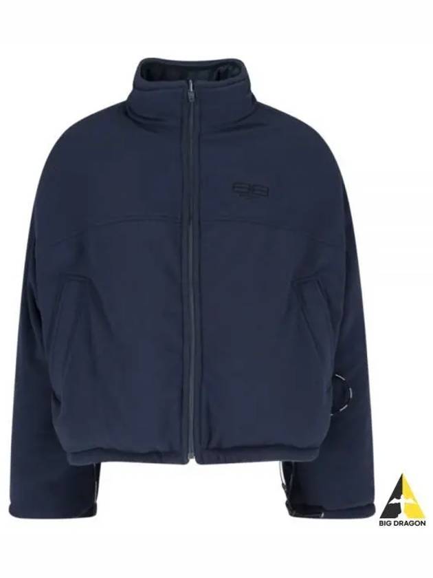 Oversized padded zip up jacket navy 704507 TMQ04 - BALENCIAGA - BALAAN 1