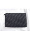 Oblique Jacquard Strap Clutch Bag Black - DIOR - BALAAN 5