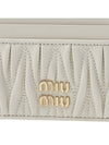 Matelasse Nappa Leather Card Wallet White - MIU MIU - BALAAN 7