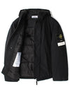 Techno Fabric Hooded Jacket Black - STONE ISLAND - BALAAN 8