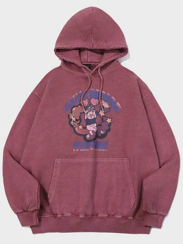 EXPLORE BUNNY Pigment Hoodie Dusty Pink - CPGN STUDIO - BALAAN 1